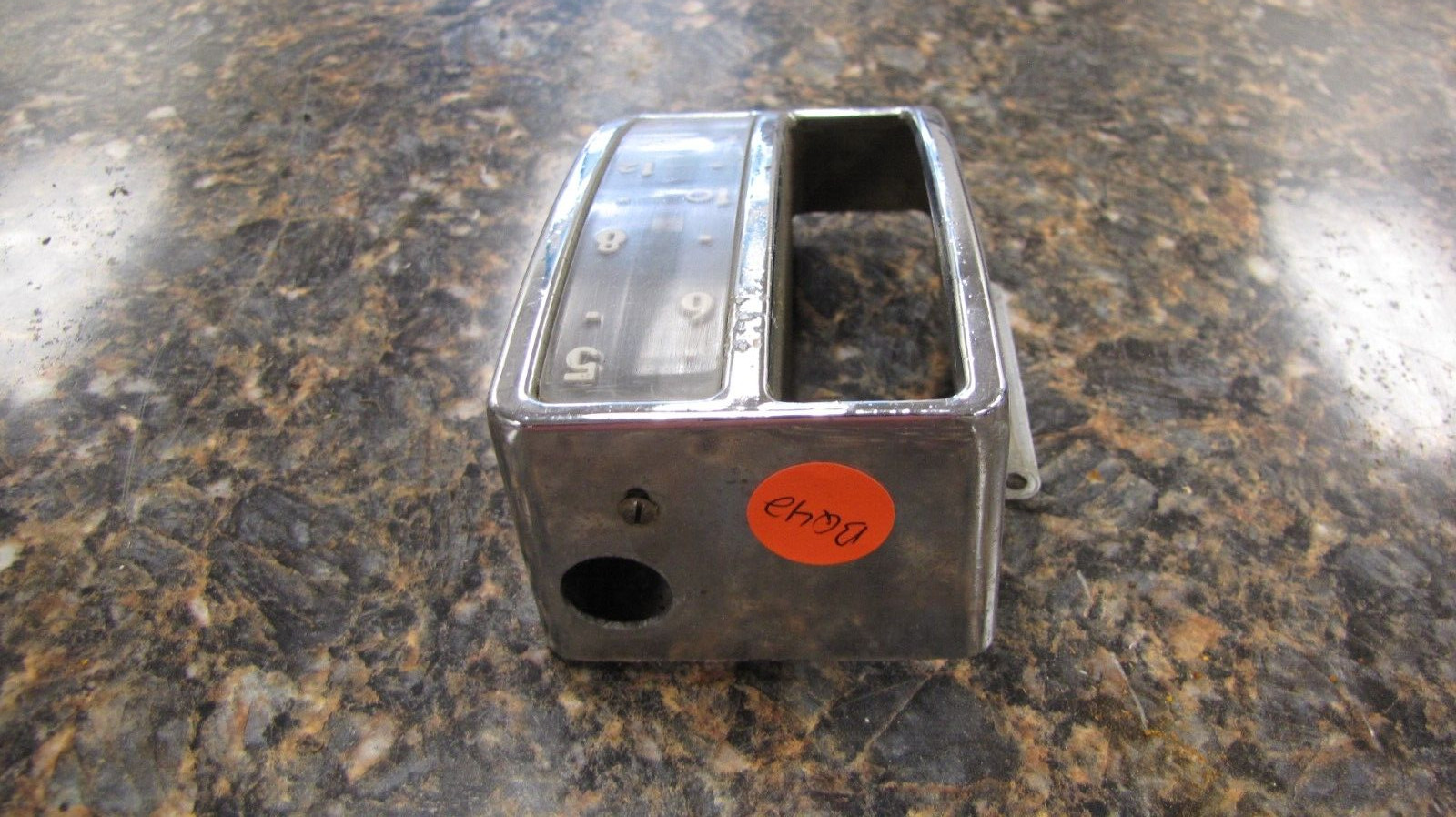 Vintage 1949 1950 Chevrolet Sedan AM PB Car Radio Chrome Face Plate Model #98624