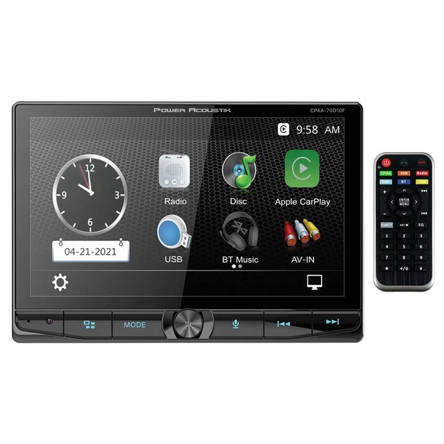 Power Acoustik CPAA-70D10F | 10.6″ Double Din Touchscreen Apple Head Unit Radio