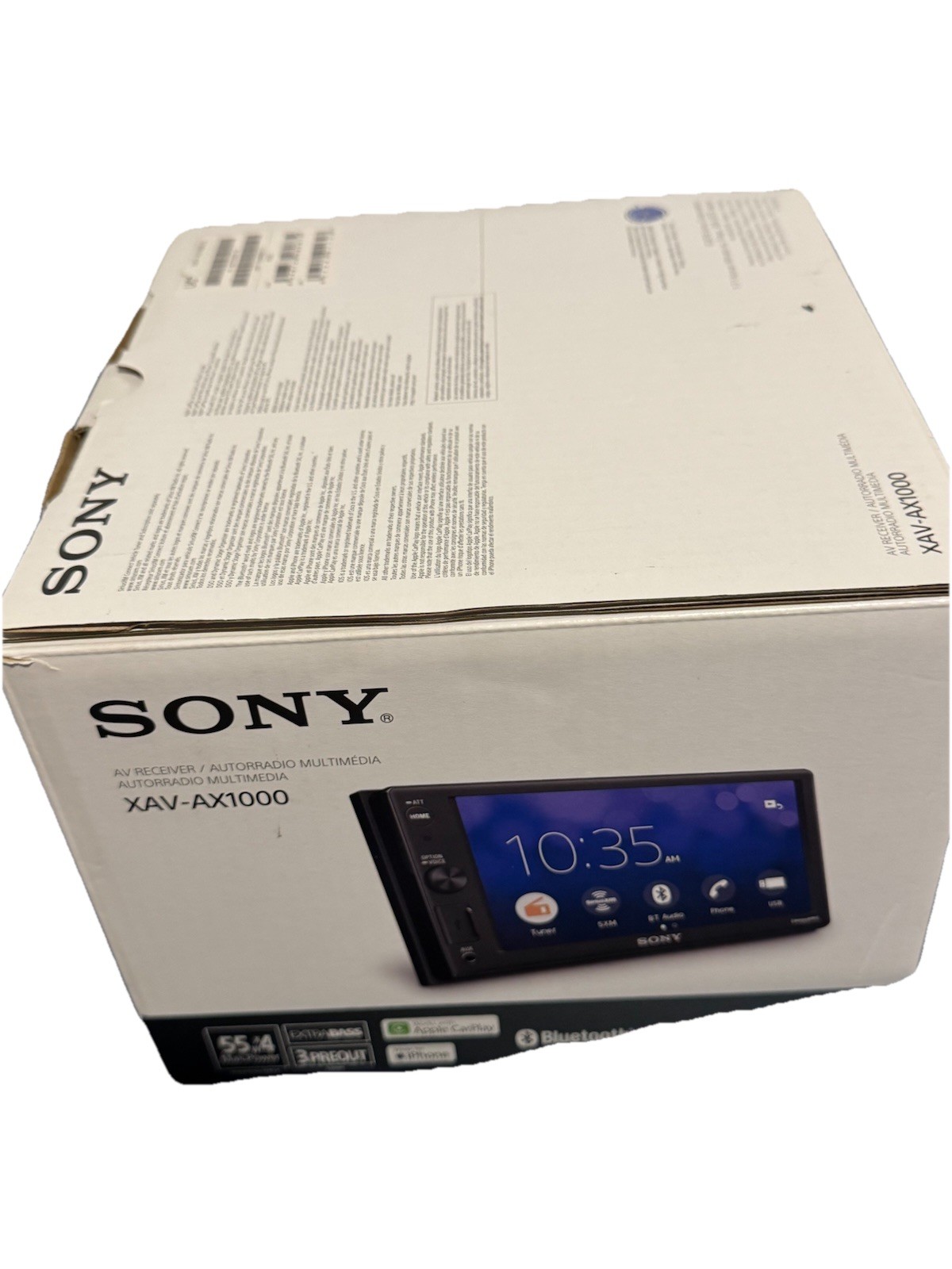 BOX AND INSTRUCTIONS ONLY! For Sony XAV-AX1000 Bluetooth Multimedia AV Receiver