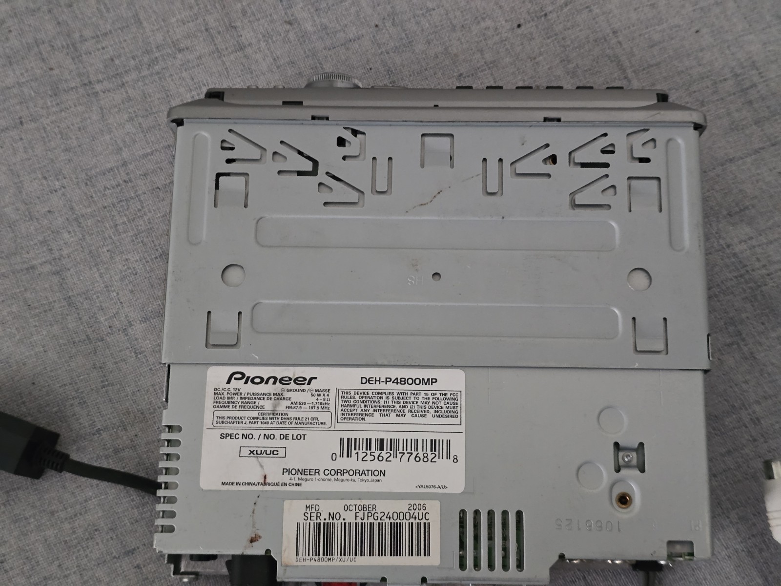 Pioneer DEH-P4800MP CD/MP3 Car Stereo – Tested & Working, Includes Manual