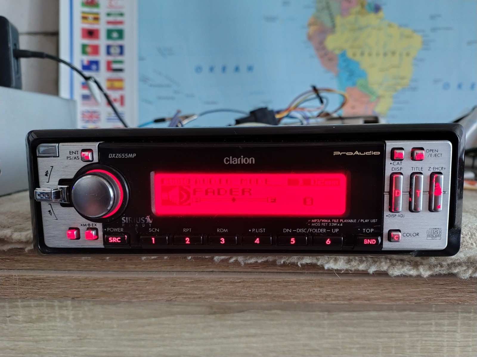 Clarion DXZ-655MP Car Stereo CD Receiver Mobile Media Station Fully Working