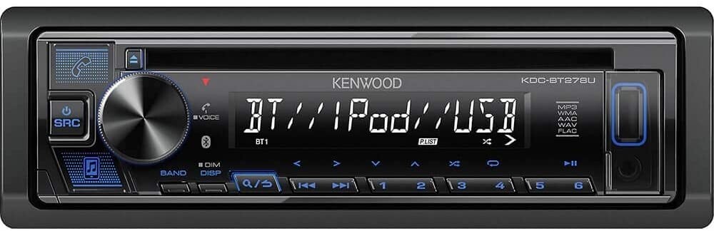 Kenwood KDC-BT278U AM/FM CD Receiver with Bluetooth and front USB input