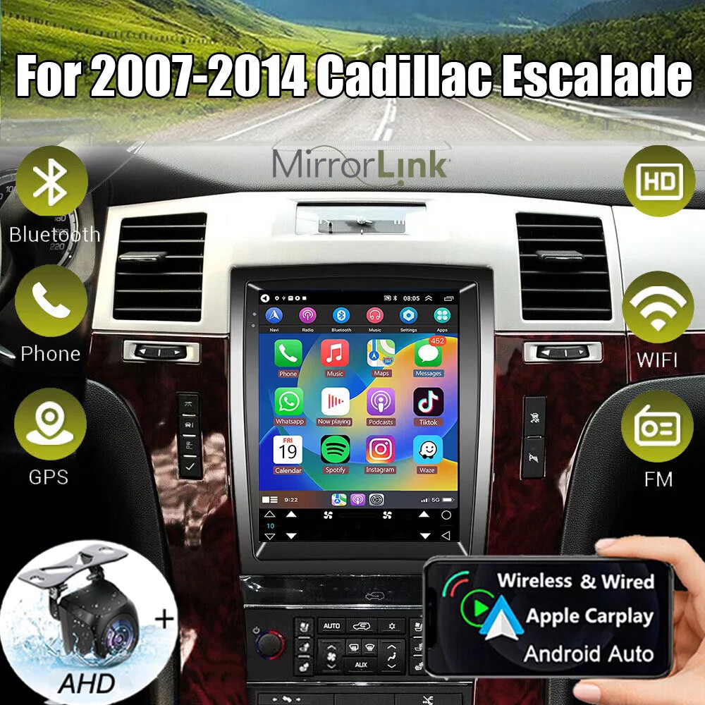 9.7″ For Cadillac Escalade 07-14 Car Radio Stereo GPS Navi Carplay Camera BT 64G