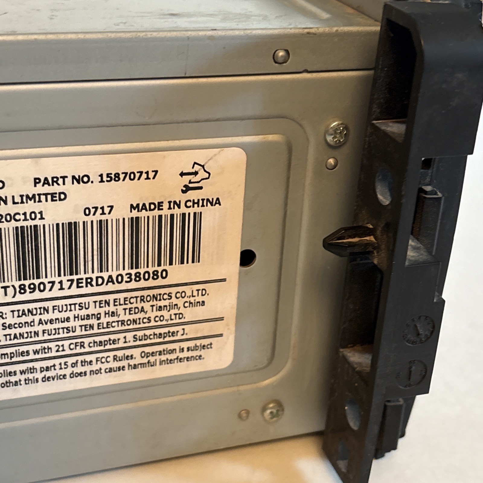 FUJITSU TEN LIMITED UPPER LEVEL CD/AM/FM 06-09 Impala OEM INDASH AUDIO PARTS