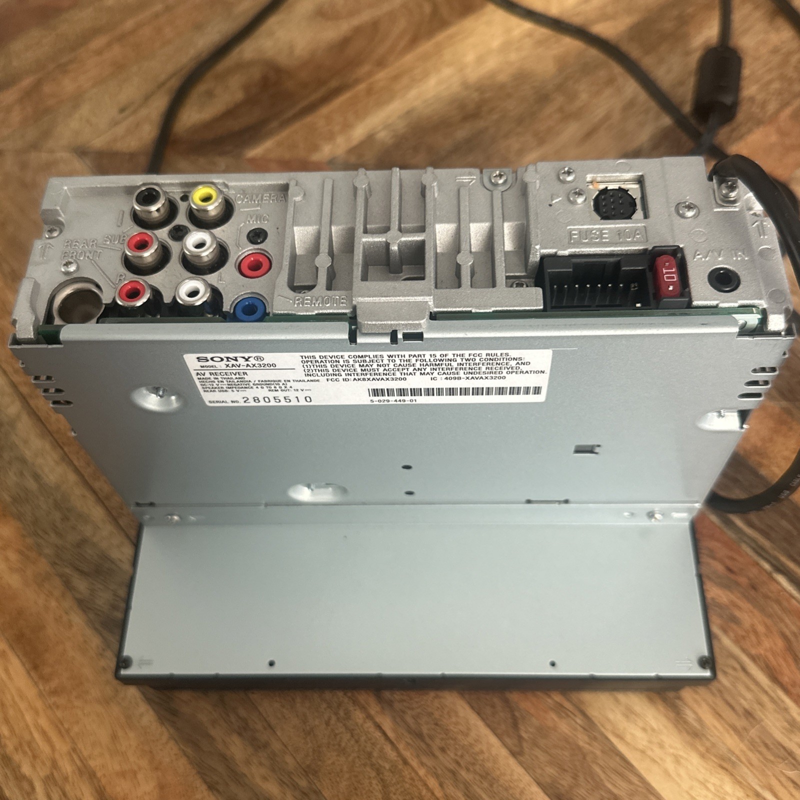 Sony XAV-AX3200 AV Multi Media Receiver Car Audio Non Working FOR PARTS REPAIR