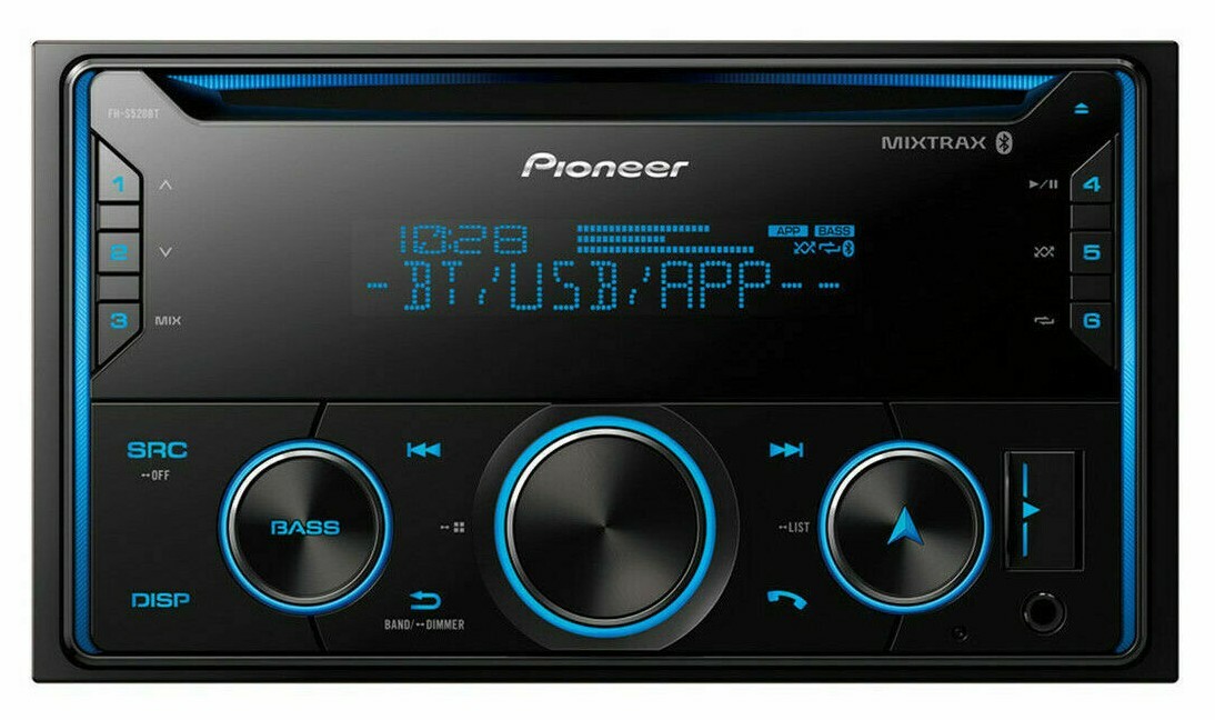 Pioneer FH-S520BT Bluetooth CD Player iPhone Android Pandora AM FM USB Aux 4-Ch