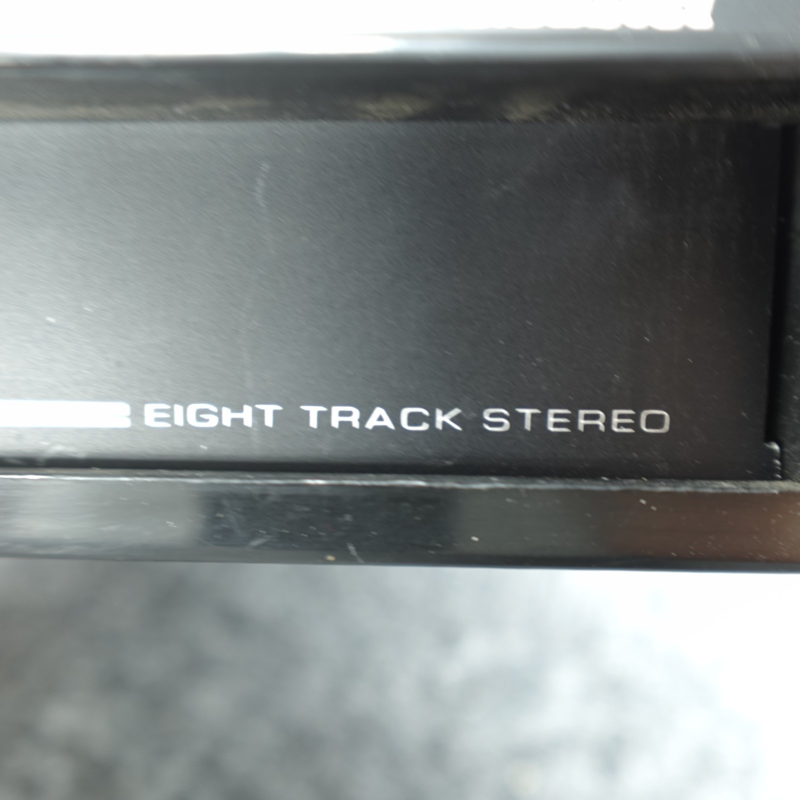 Channel Master Eight Track Stereo Car Player Black Under Dash Untested