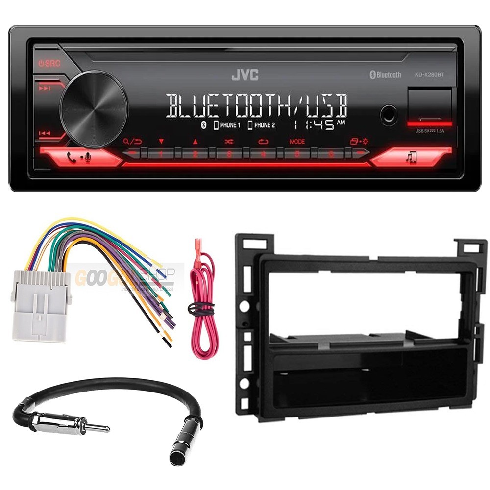 JVC KD-X280BT Car Stereo Bluetooth MP3/FM Radio (No CD) for 2005-2009 Pontiac G6