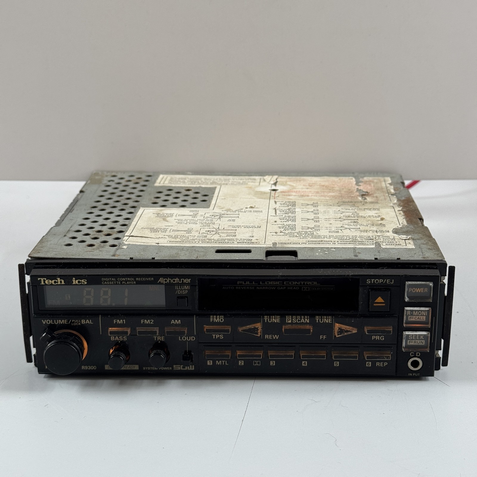 Vintage Technics CQ-R9300EU Car Stereo Cassette Player Digital Receiver Dolby