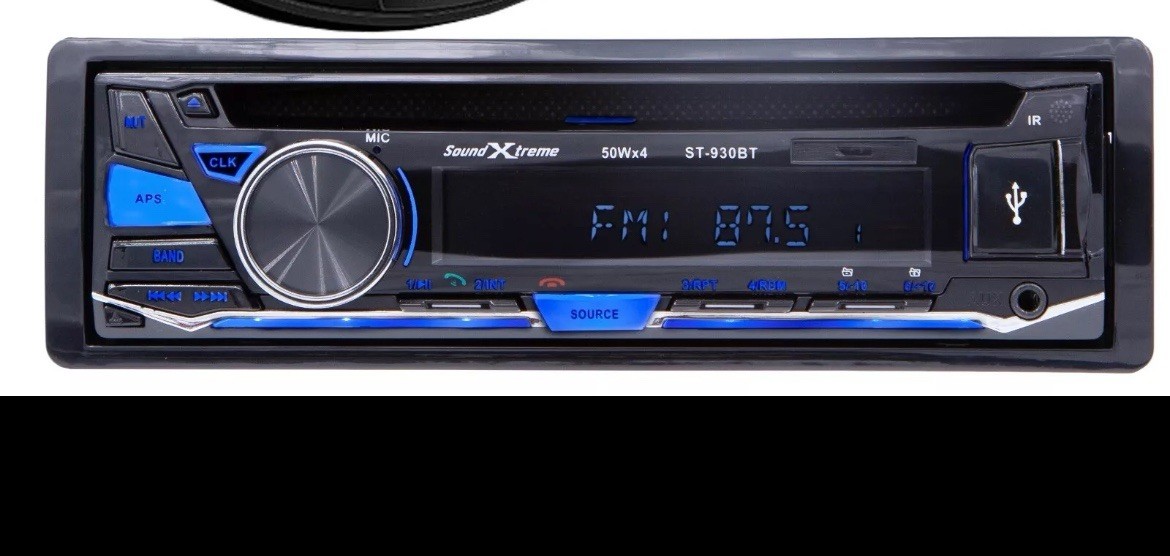 SoundXtreme 1-DIN Bluetooth Car CD AM FM Receiver