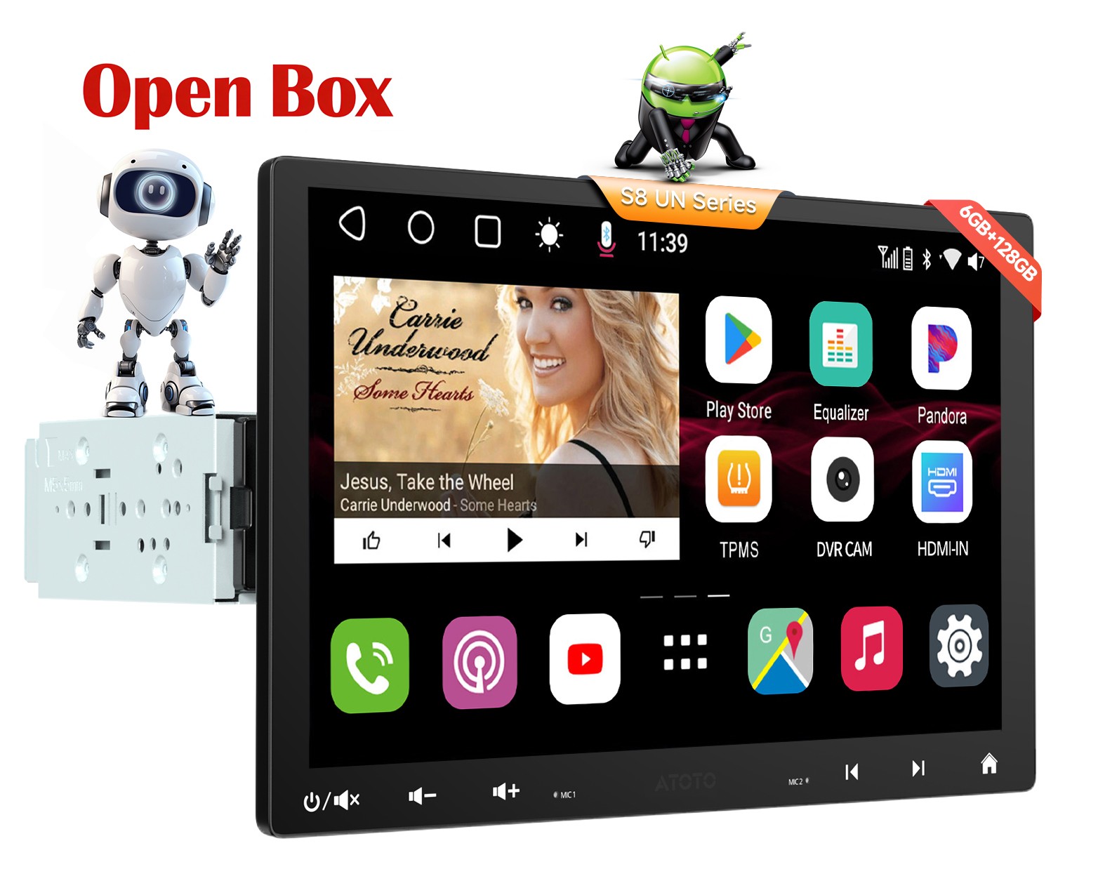 ATOTO 10.1″ S8 Ultra New 1&2Din Android Car Stereo CarPlay 2BT AI Voice Control