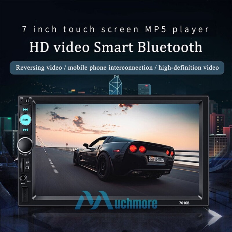 7” Double 2 Din Touch Screen Car Stereo Radio MP5 BT Android/IOS Carplay+Camera