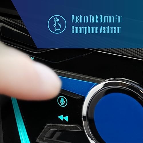 12-Character LCD Single DIN Car Stereo | RGB Colors | Bluetooth Hands-Free | USB
