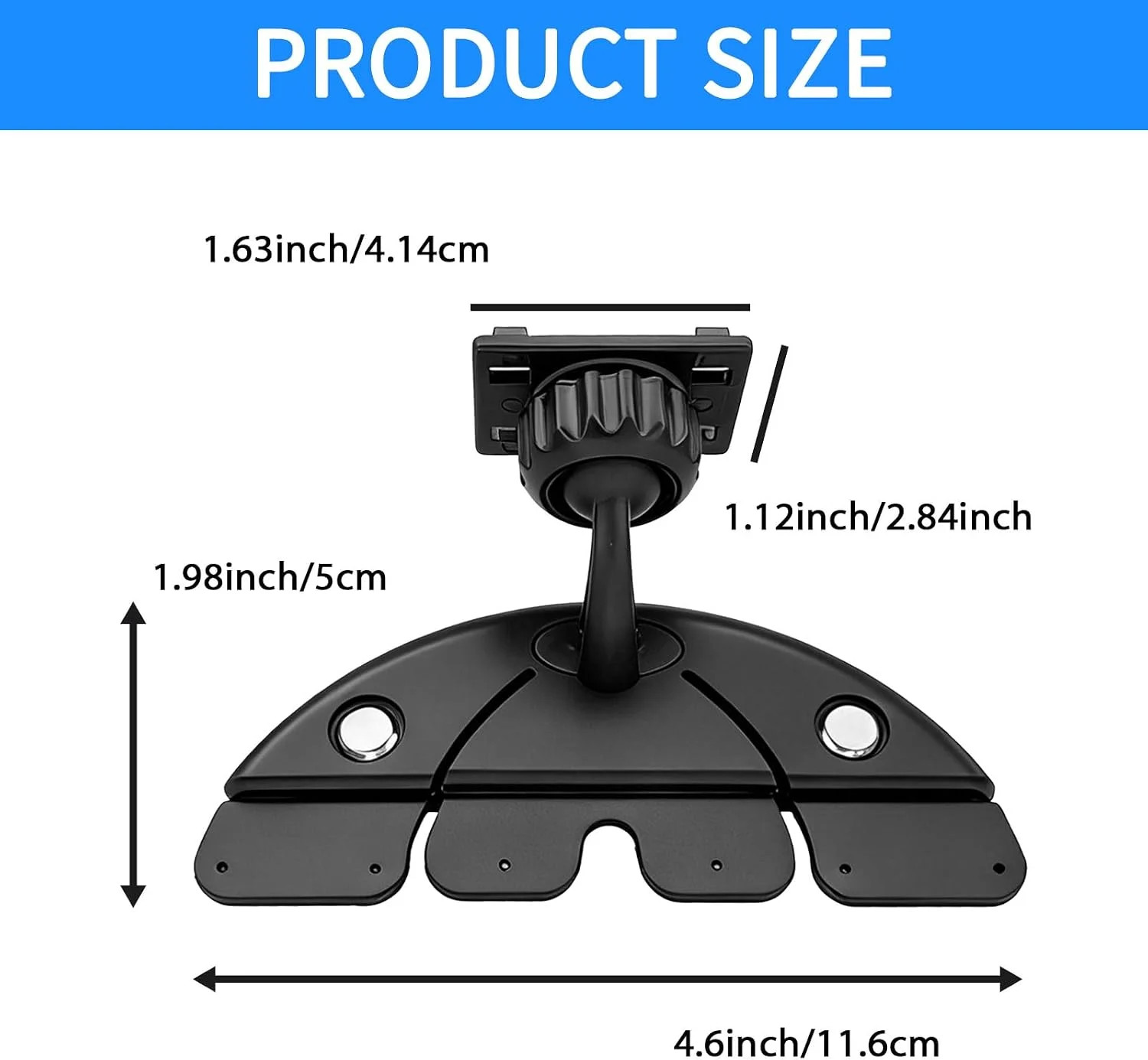 7-10″ CarPlay Screen CD Slot Mount 360° Adjustable Holder for Car Monitors