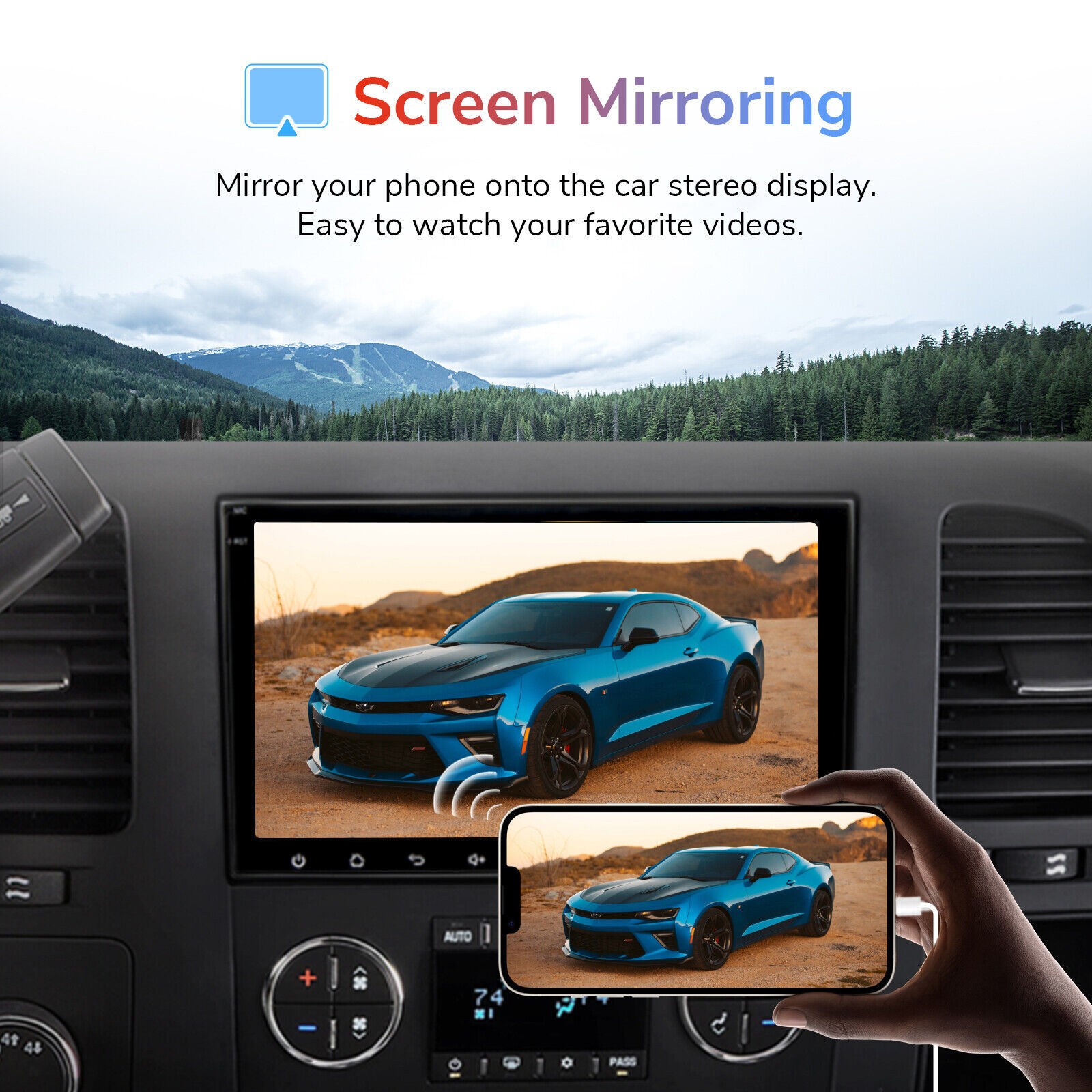 Car Radio Stereo Carplay For 2007-2013 GMC Camera EQ FM RDS