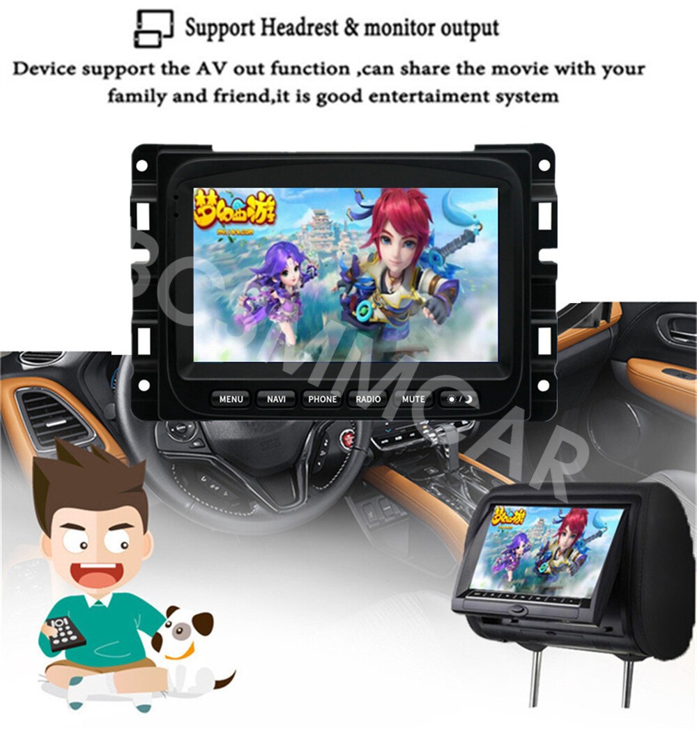 Touch Screen Car Radio Navigation Player Fit For Dodge RAM 2013-2018 For Carplay
