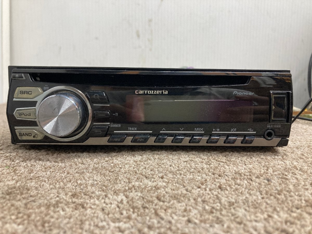 Pioneer Carrozzeria DEH-4100 CD USB Wide FM Receiver Near Mint JAPAN