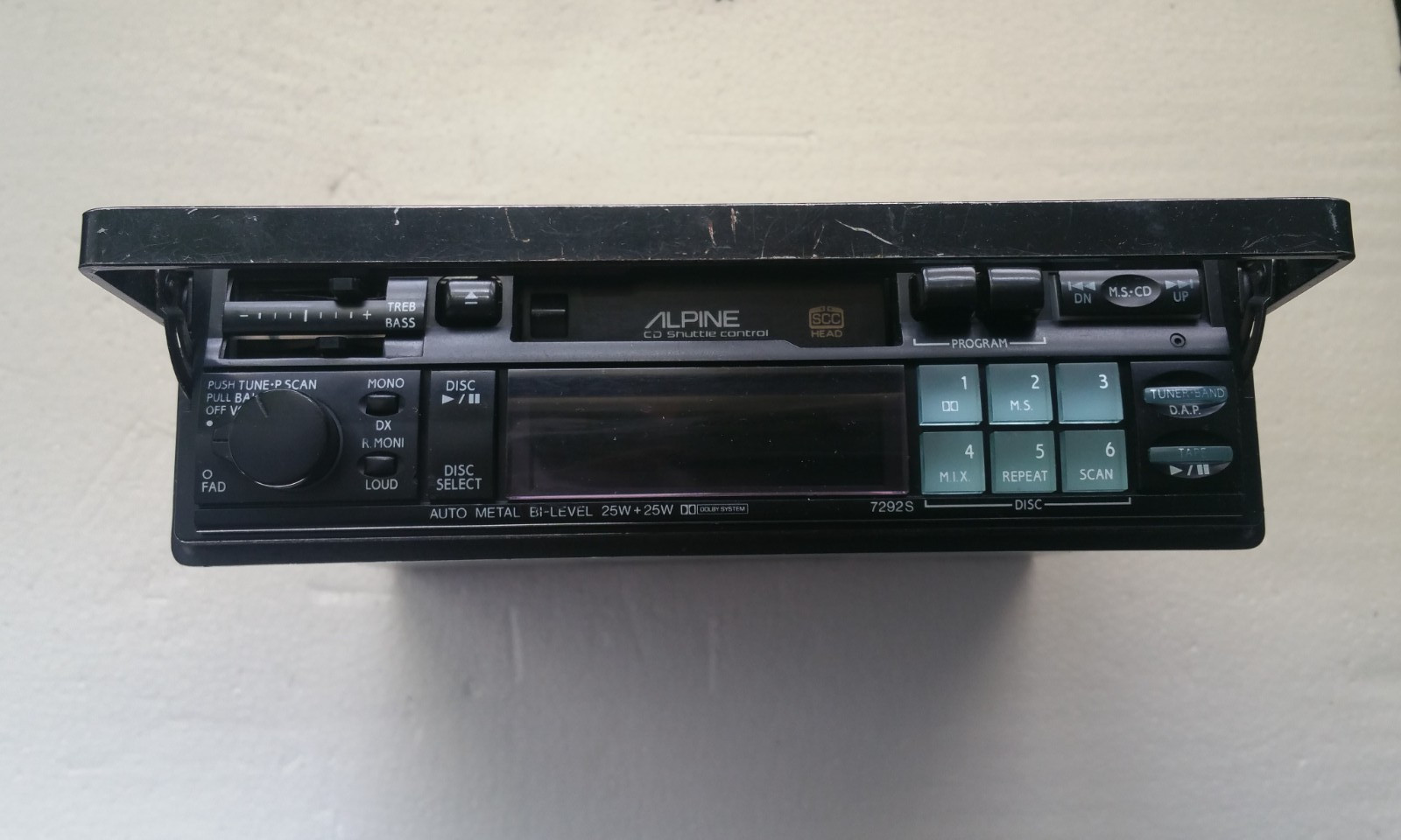 Vintage Alpine Head Unit Car Radio Cassette Player Tape Old School BMW E30 E36