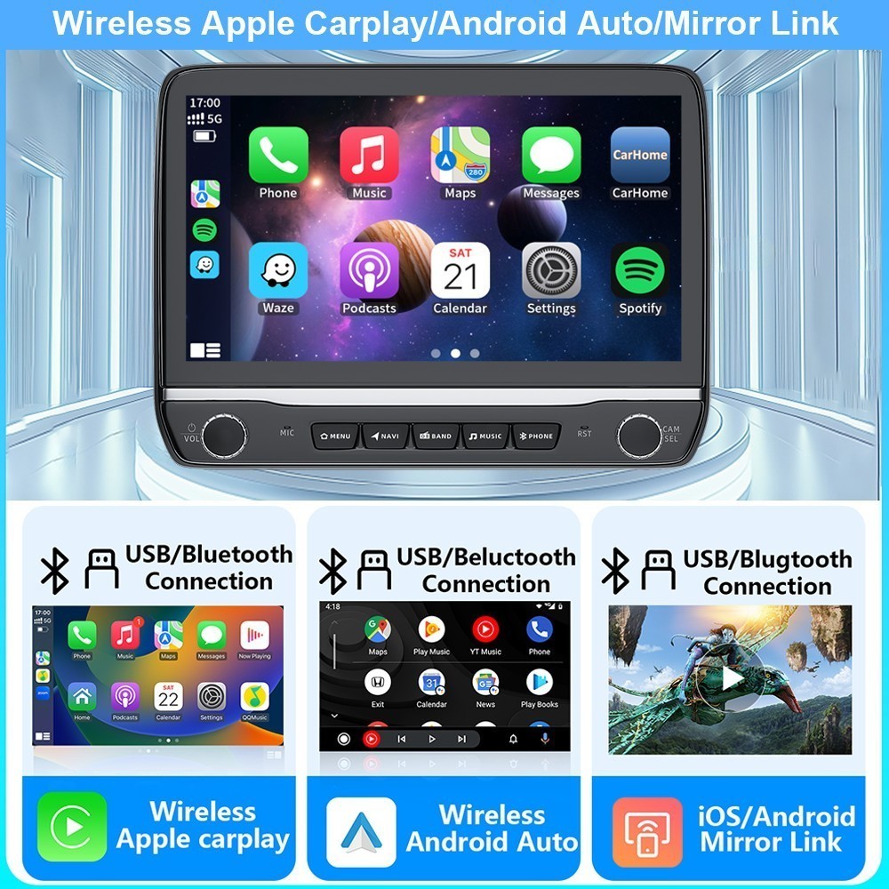 4+64G Car Carplay Radio Stereo GPS Navigation For Toyota Tacoma 2005-2015 Basic