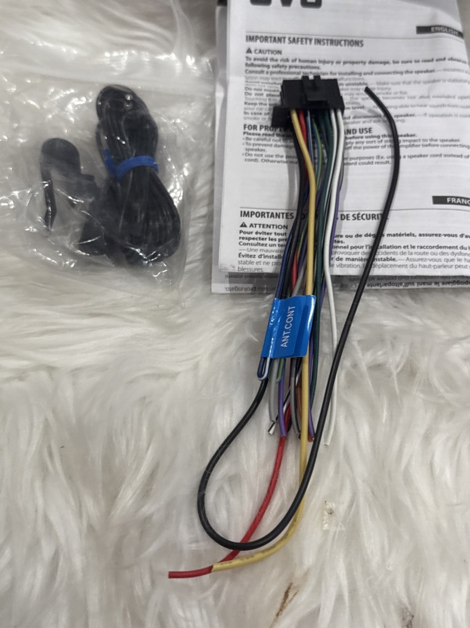 JVC KD-X38MBS Single DIN Marine MotorSport Bluetooth USB AUX LED- OPEN BOX!
