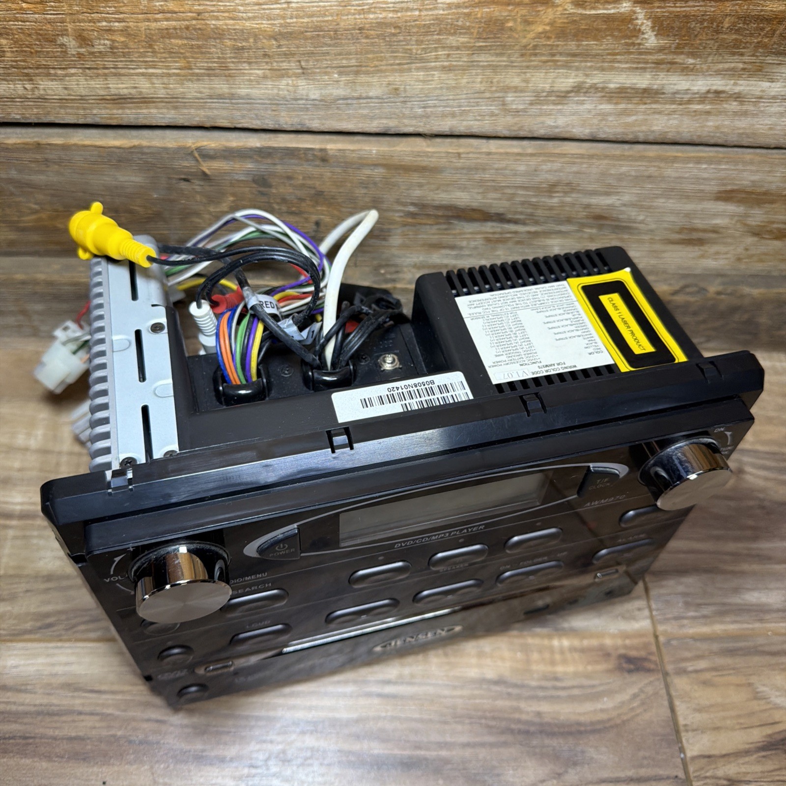 Jensen AWM970 Media Head Unit – 12V – 108W AM/FM/CD/DVD