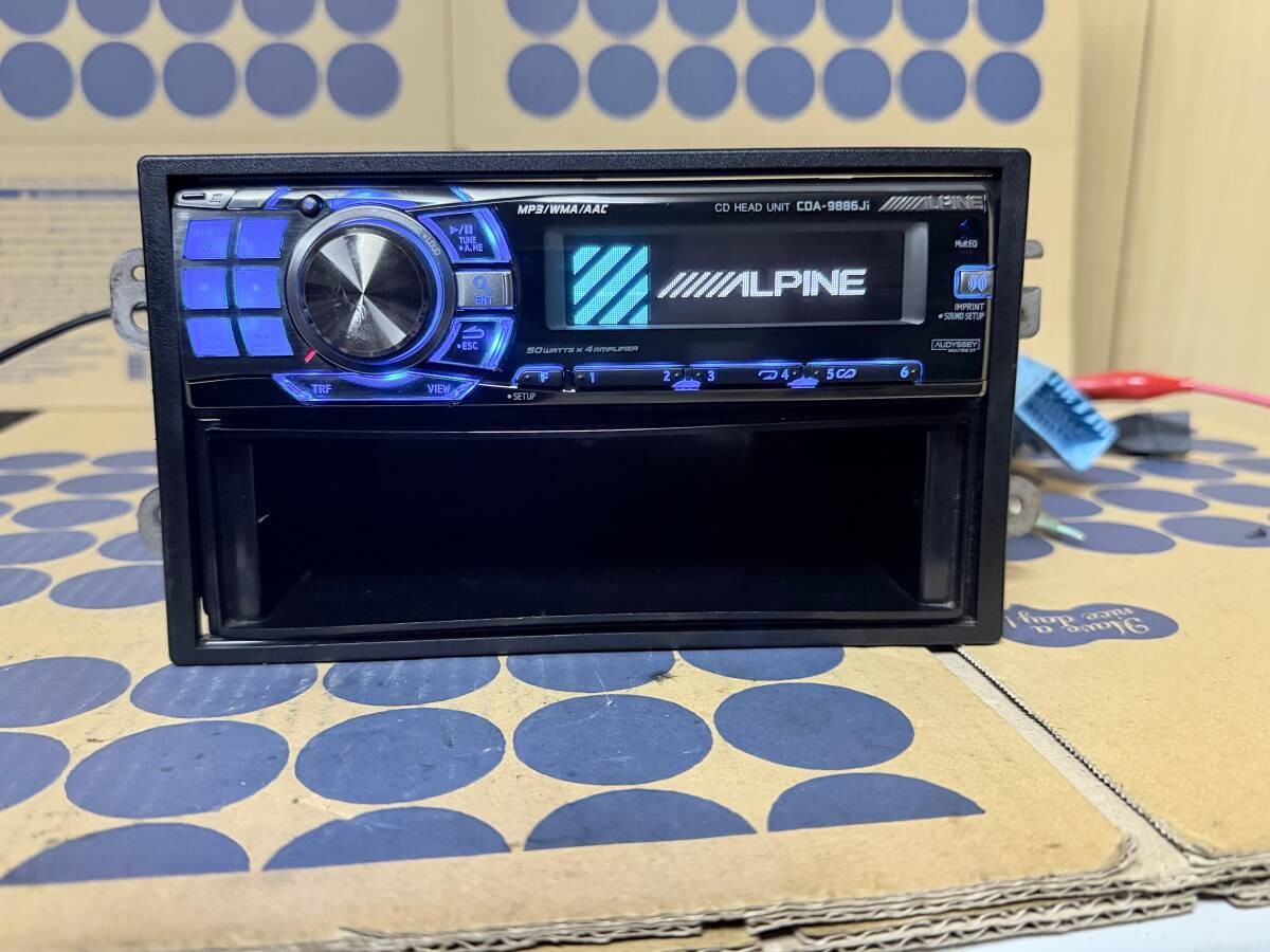 Alpine CDA-9886Ji 1DIN Car Audio USB/CD Player Tested Japan