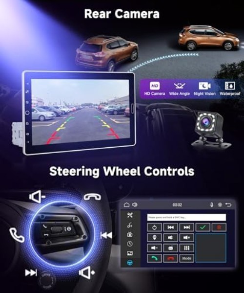 Versatile 10.1 Inch Car Stereo – Wireless CarPlay, EQ, and Video Playback