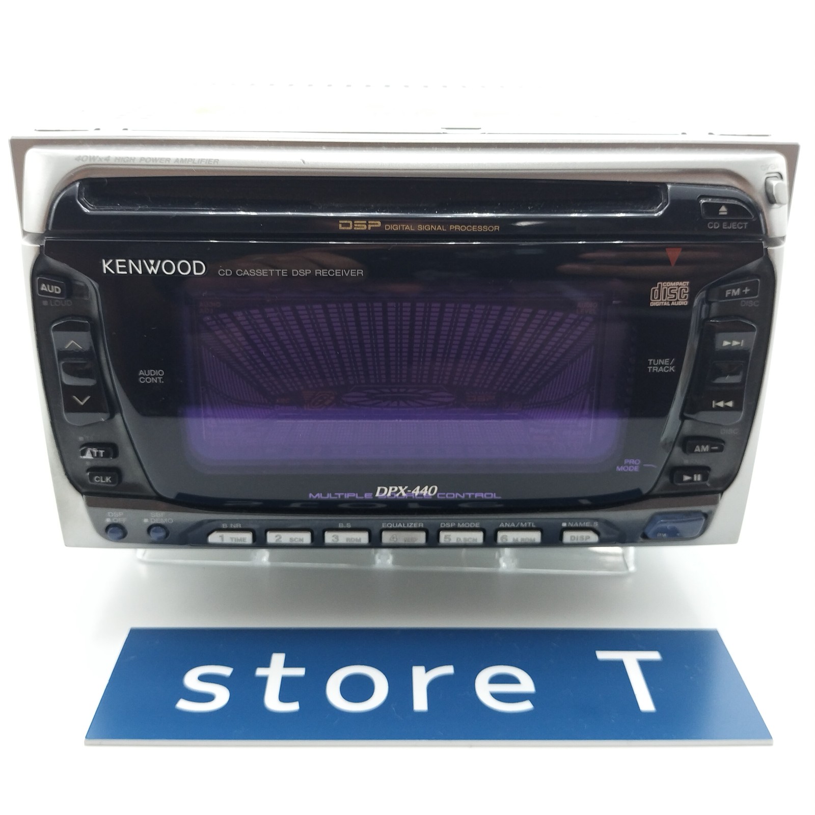 Kenwood DPX-440 2DIN Car Audio CD Cassette Player JDM DSP Tested Working Stock