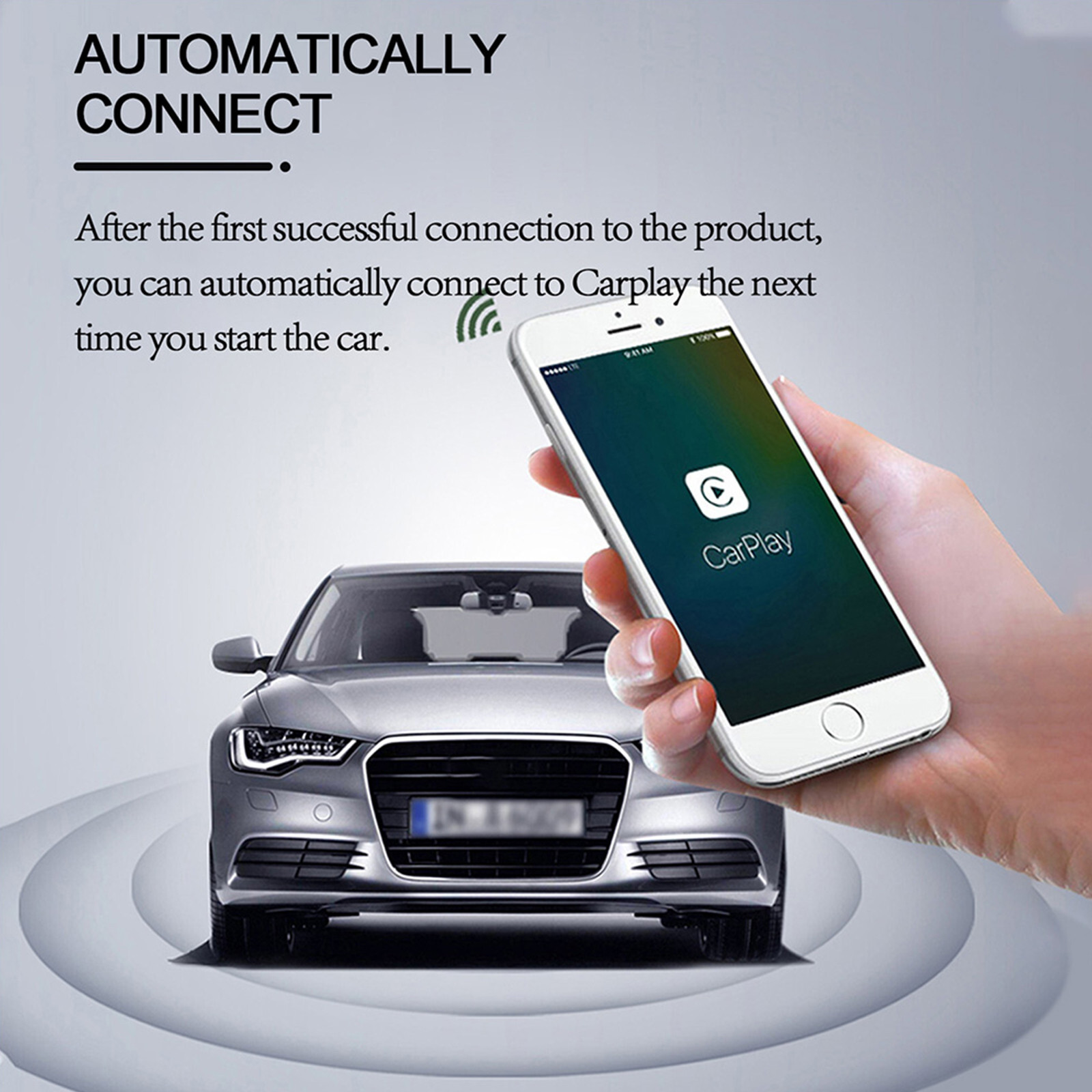Wireless CarPlay Adapter for iPhone, Dual-core 5G Chip (Upgraded), Auto-connect