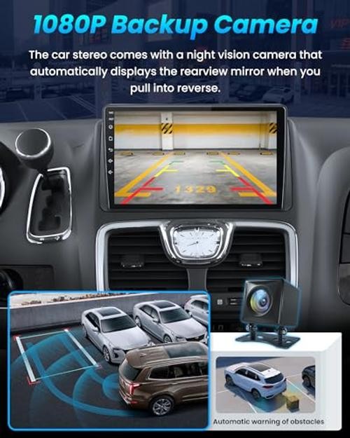 Car Radio Stereo for Dodge Grand Caravan 2011-2020, 9″ HD Touch Screen with
