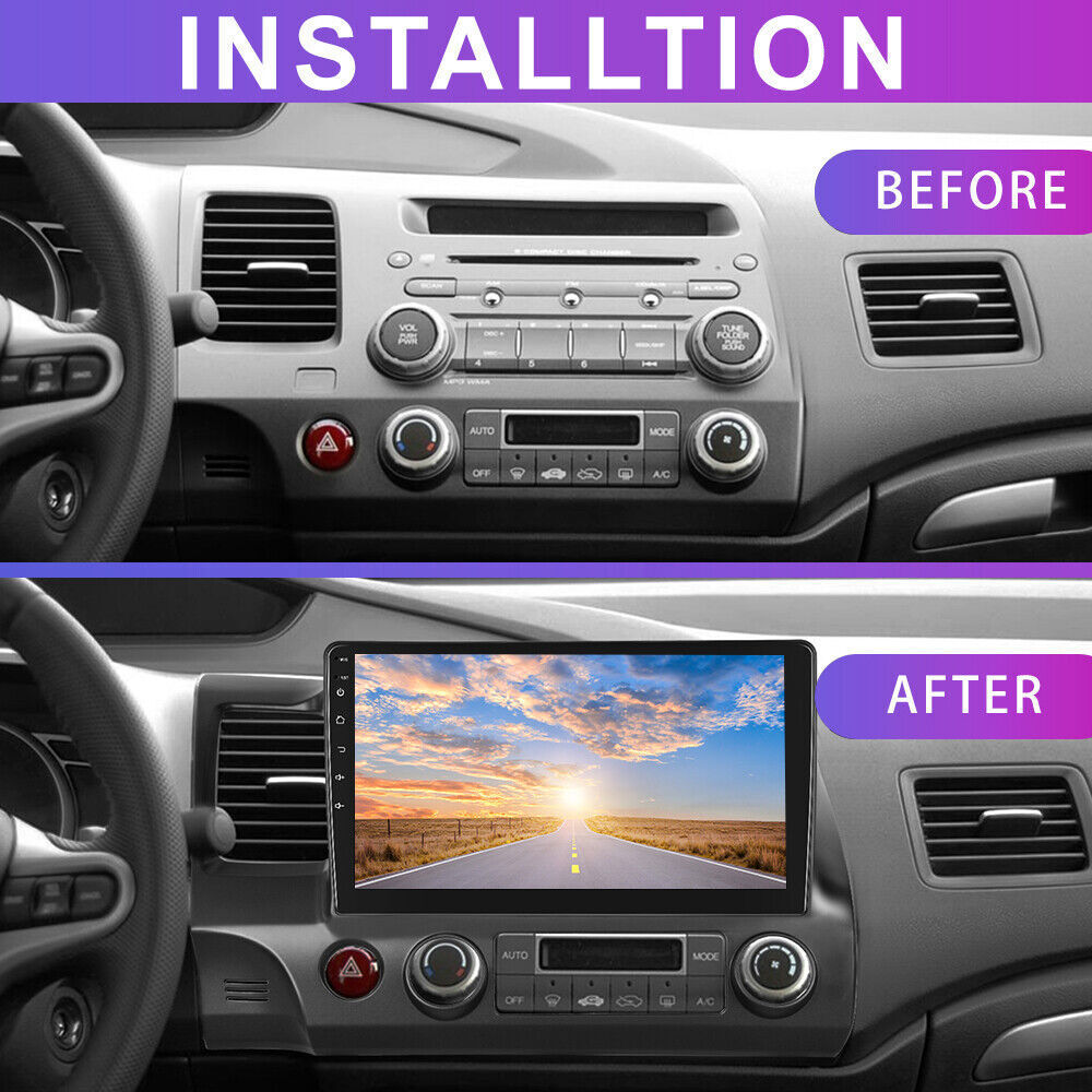 Android 12.0 Car Stereo Radio For Honda Civic 2006-2011 Navi GPS WiFi FM RDS BT