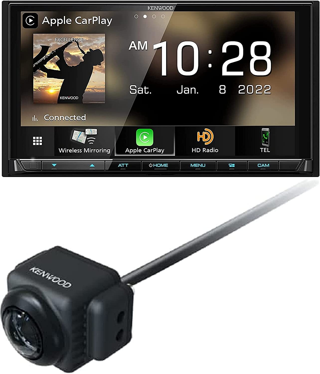 KENWOOD DMX958XR Digital Multimedia Receiver + CMOS-740HD Rear View Backup Cam