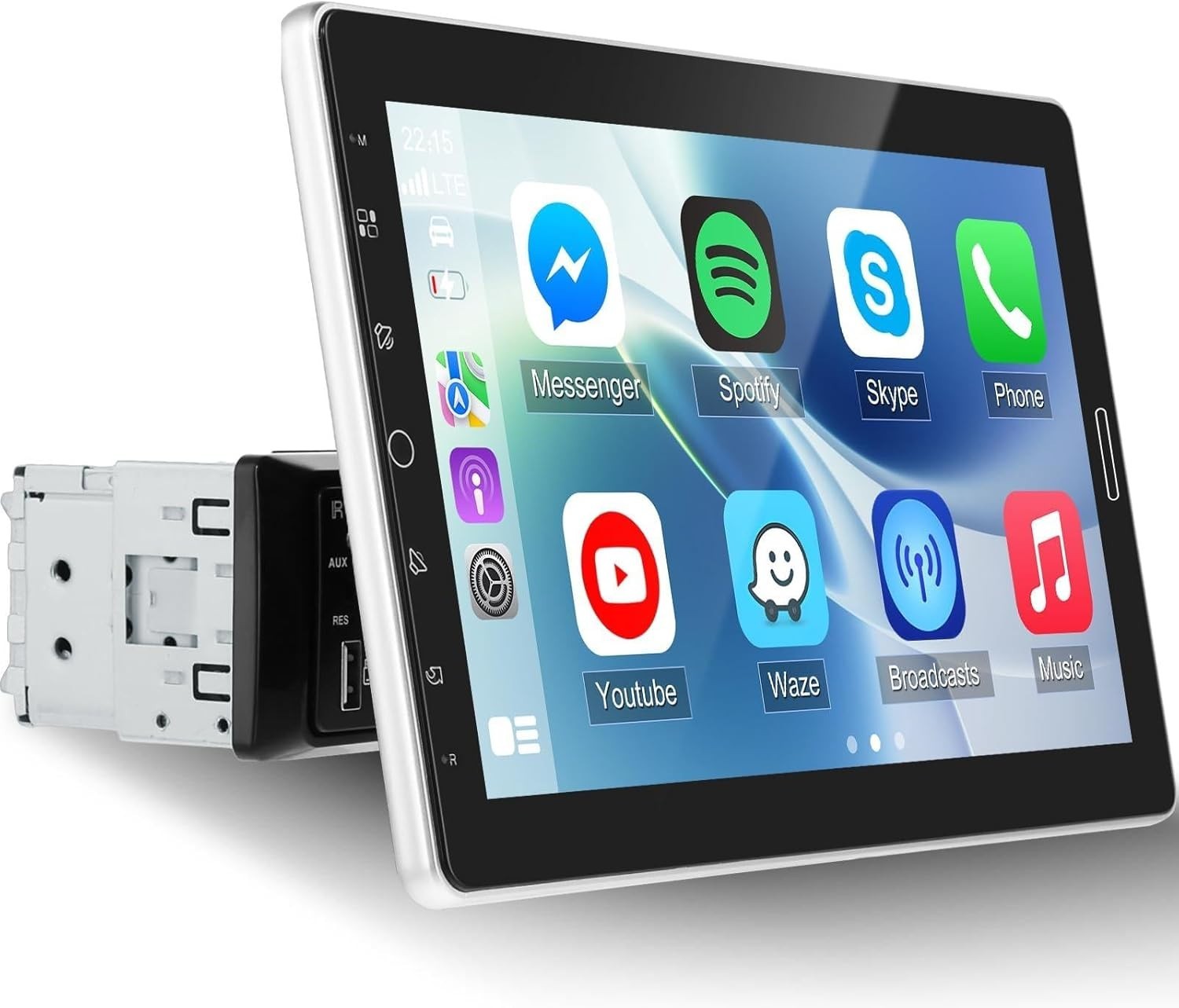 10 Inch IPS Touchscreen Radio – Supports CarPlay, Android Auto & Backup Camera