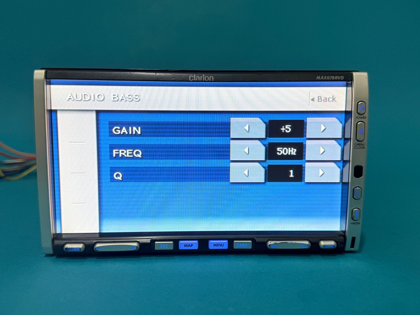 Clarion MAX678RVD Double DIN Car Stereo DVD GPS Navigation Bluetooth Ready Multi