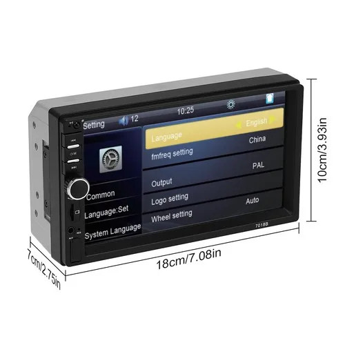 7″ 2 Din Car Stereo HD MP5 Player Bluetooth Touch Screen Radio Mrrior LinkFM;