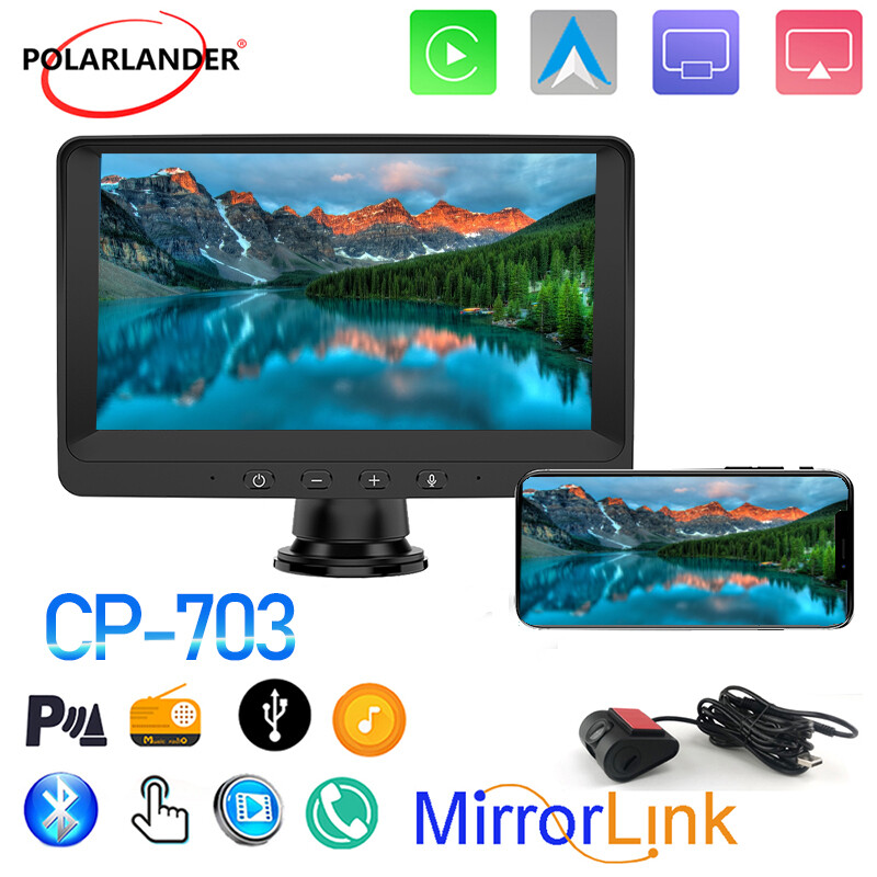 Camera Car Radio 7″ Mirror Link Bluetooth FM Carpaly Android Auto Touch Screen