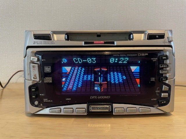 KENWOOD DPX-6100MD 2DIN CD MD Receiver CD MD CD playback OK MD malfunction