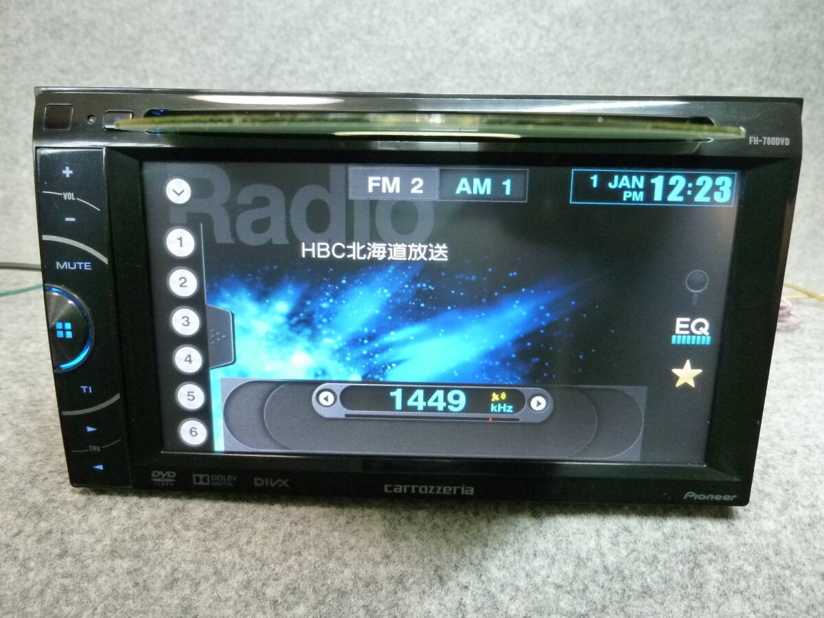 Pioneer Carrozzeria FH-780DVD Double Din Car Deck Audio CD DVD Working Confirmed