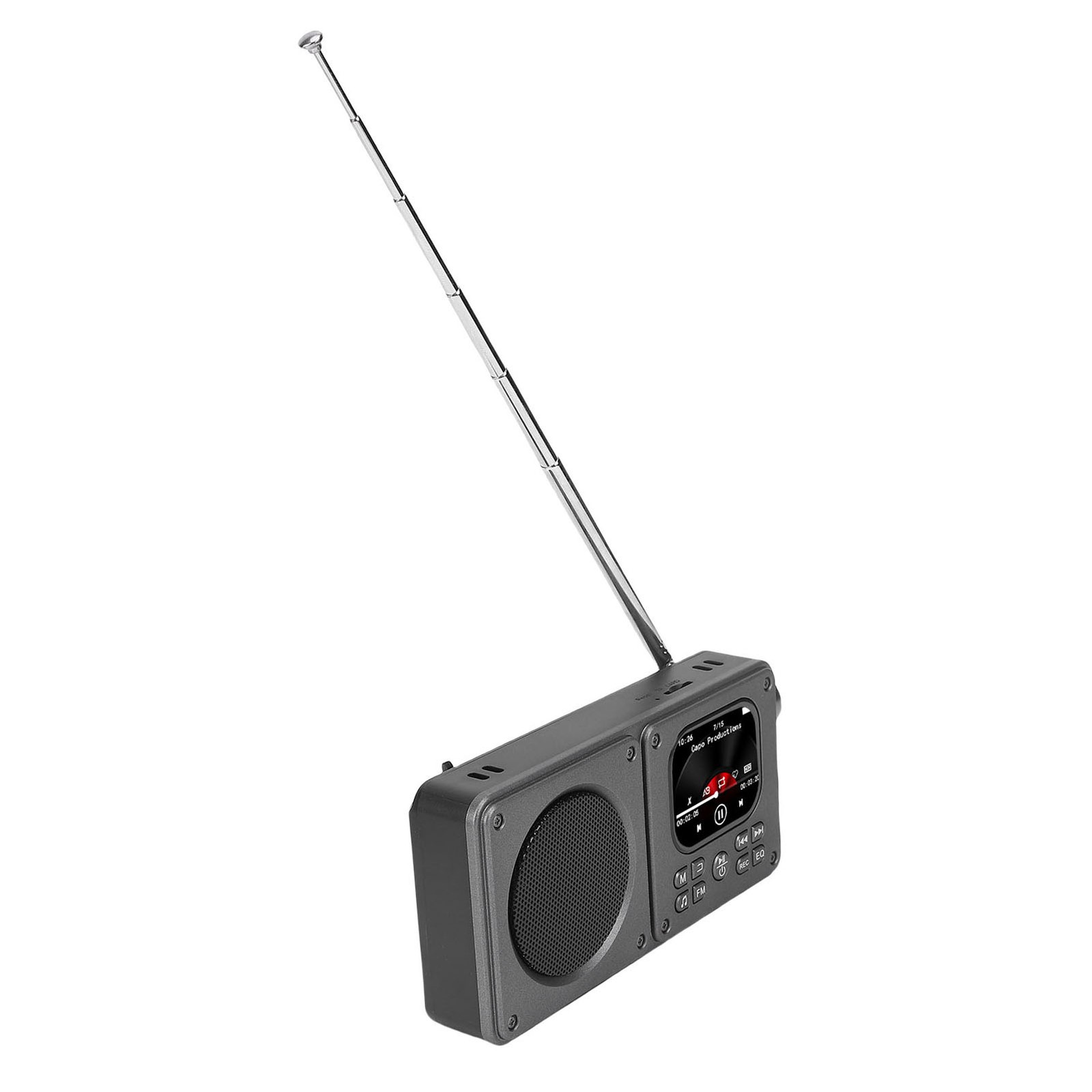 Video Radio AM FM 2.01 Inch Screen MP3 MP4 Player Bluetooth 5.4 Speaker Por FSZJ