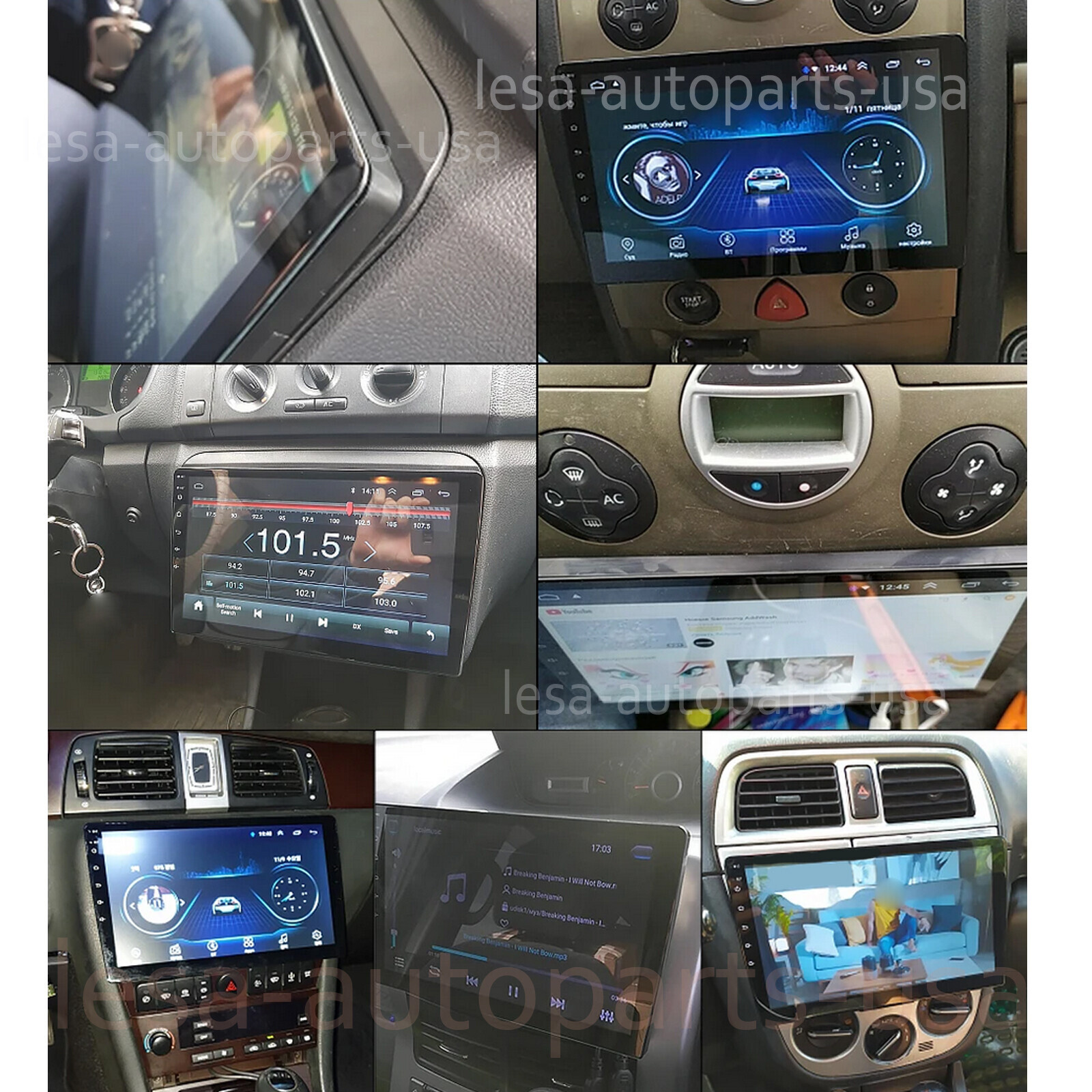 CarPlay Android 13.0 Car Stereo Radio 10.1″ Double 2 Din GPS Navi +Camera 4G+64G