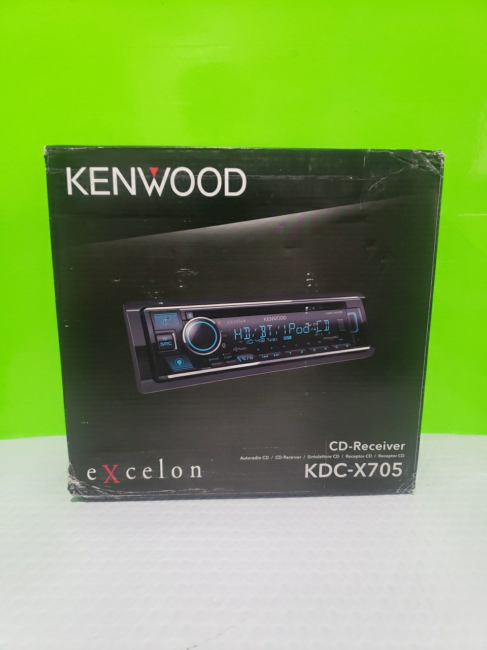 Kenwood KMM-X705 1-DIN Bluetooth Car Stereo Digital Media Receiver SiriusXM Good
