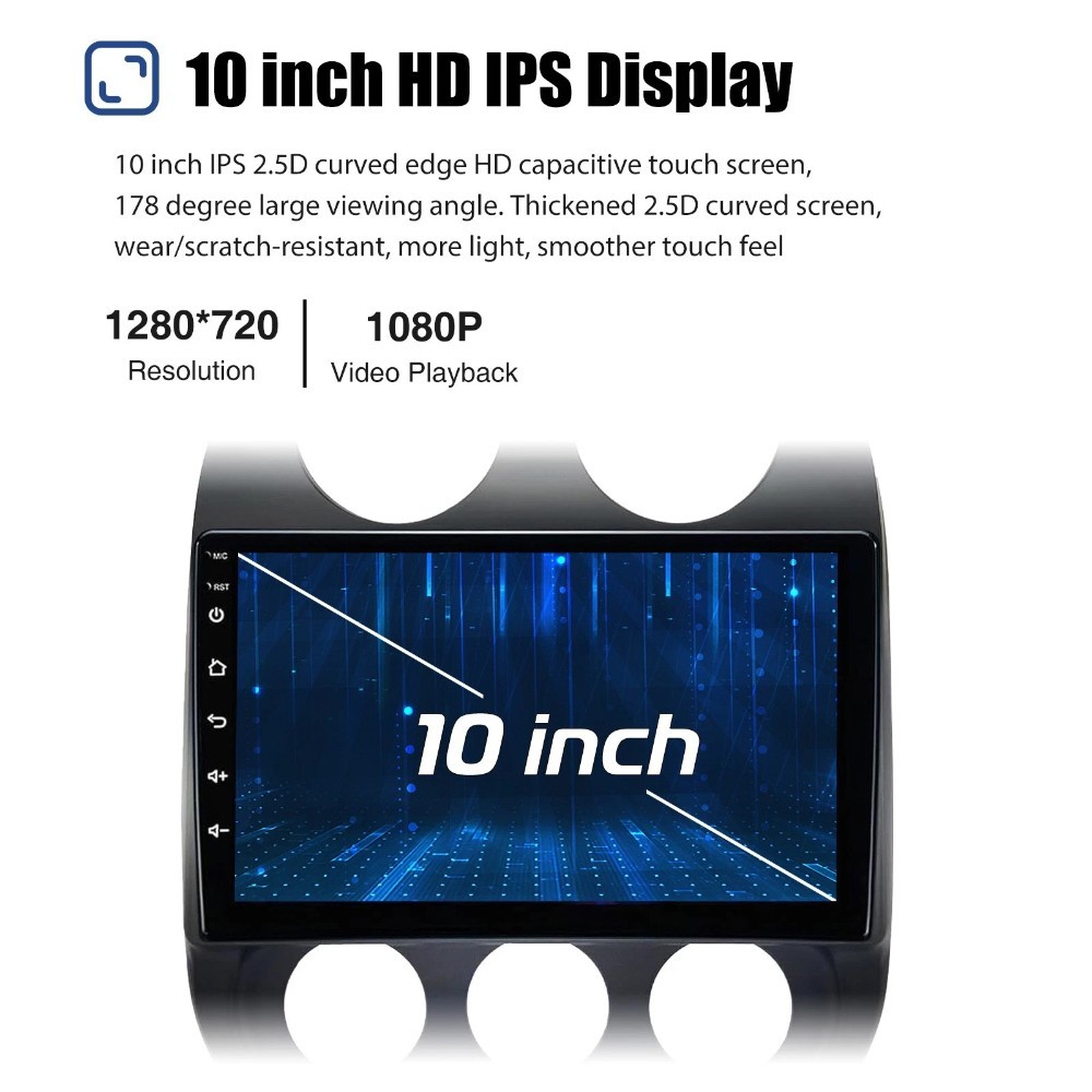 32GB Android 15 Car Radio For Jeep Compass 2009-16 Apple Carplay GPS Navi Stereo