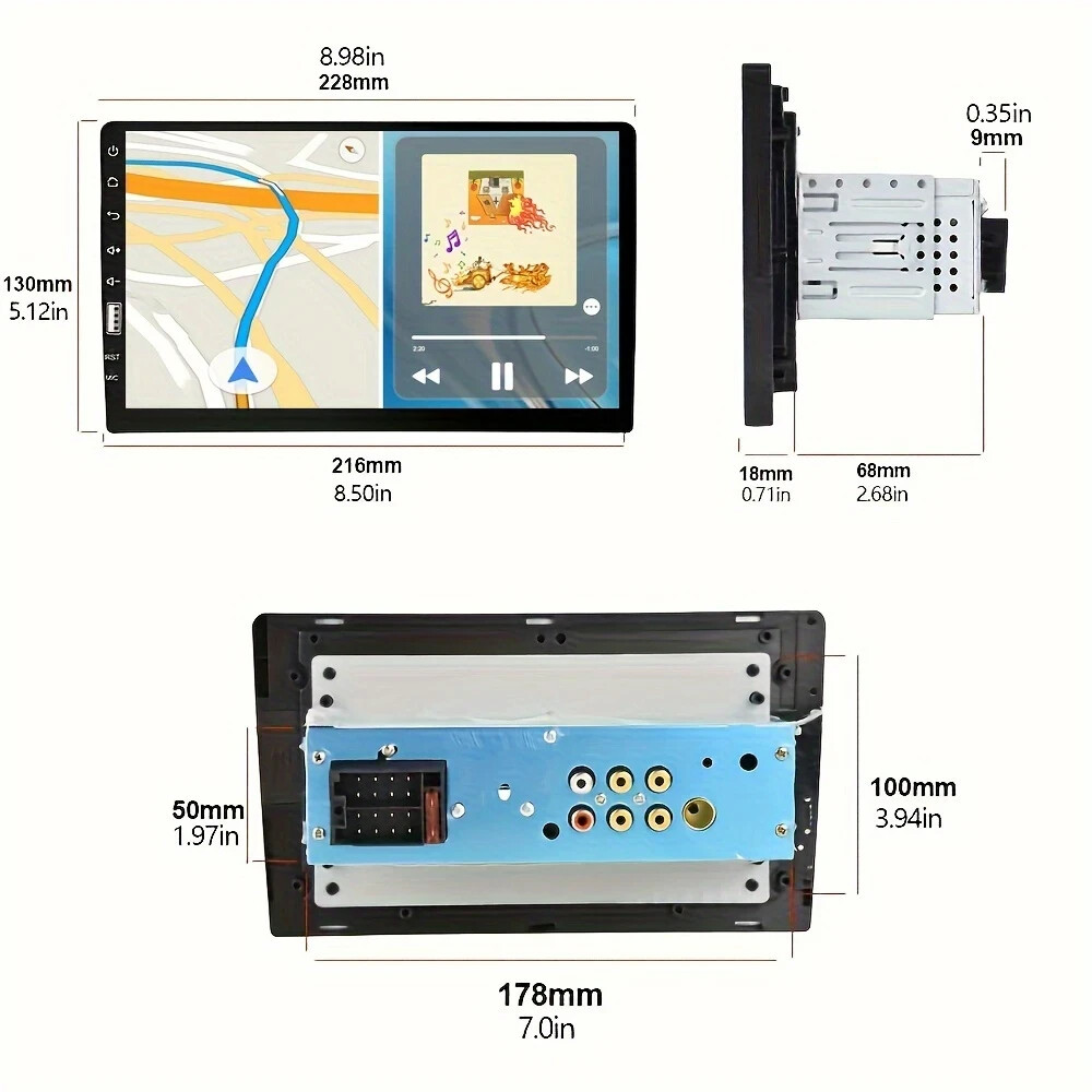 For All Lexus Car Stereo MP5 9″ Elegant Audio Console with Phone Mirror Link