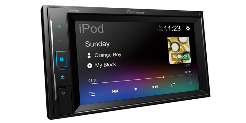 Pioneer DMH-240EX 6.2″ Touchscreen Car Receiver + Rearview Backup Camera XX-20C