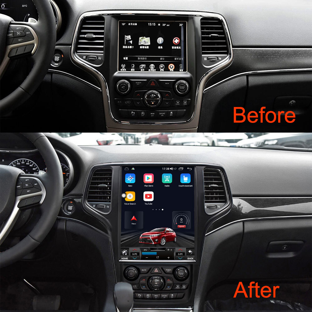 12.1″HD Car Radio for Jeep Grand Cherokee 2014 Wireless Carplay GPS Navi WiFi BT