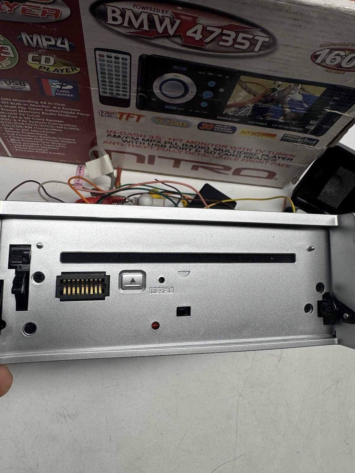 NEW Nitro Audio BMWX-4735T DVD/CD PLAYER MP3, MP4,USB-SD