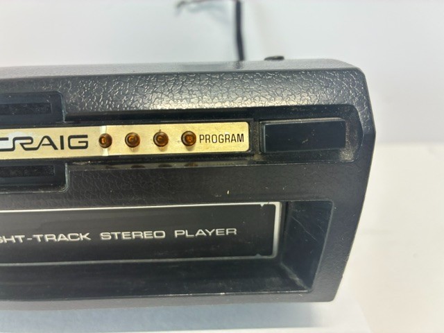 Vintage Early 70’s Craig Model 3134 8-Track Player Car Stereo Tested- Read.