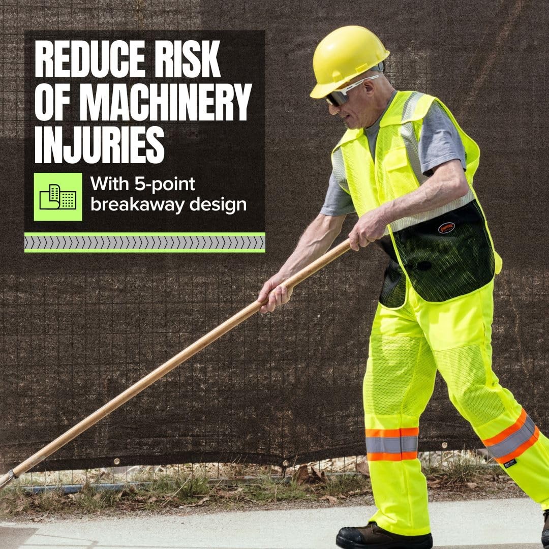 Hi Vis Breakaway Vest for Men & Women – High Visibility Class 2 Safety Vest w…