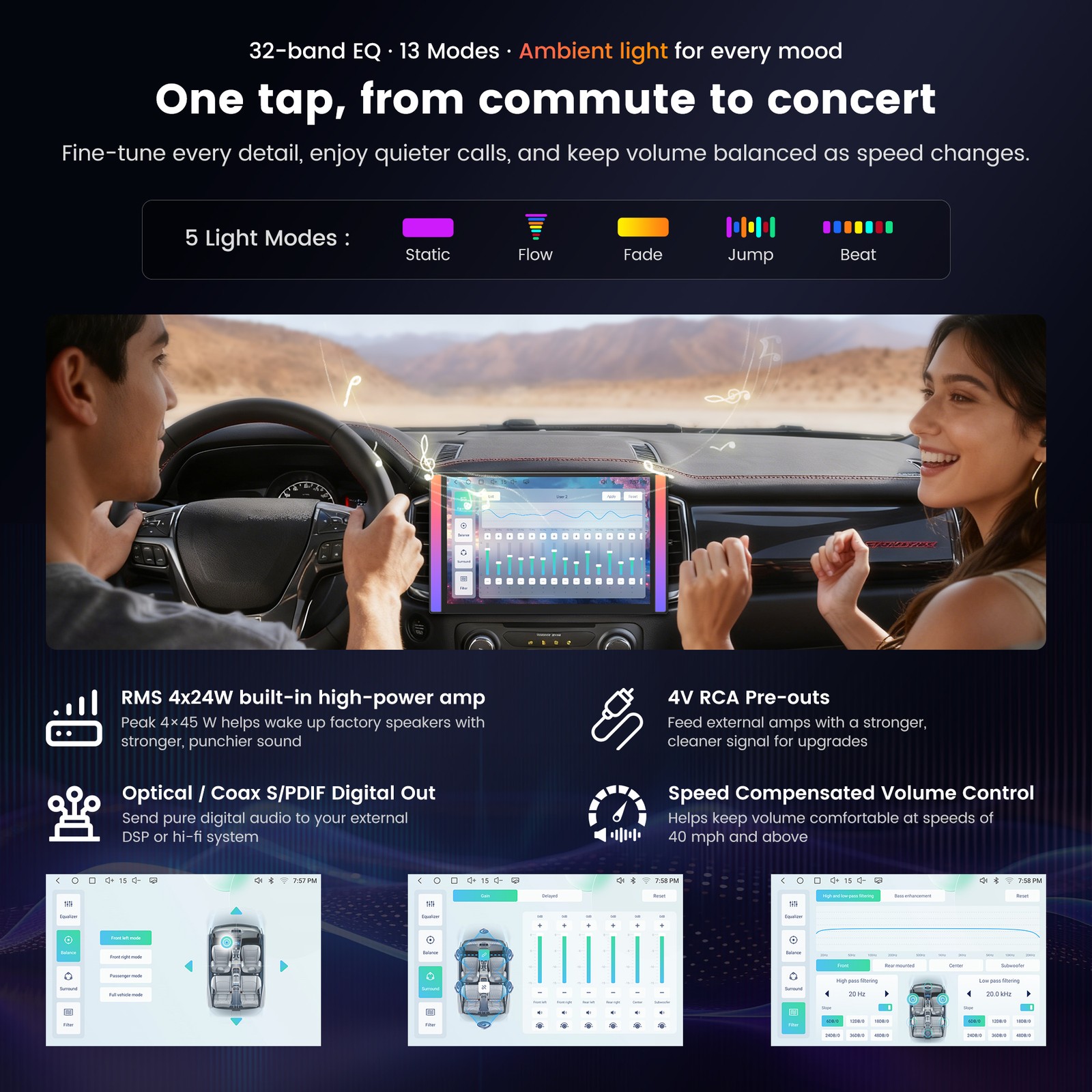 ATOTO S8 Gen4 12.5″ Luminous Android 2DIN Car Stereo GPS 4G LTE Remote Live View