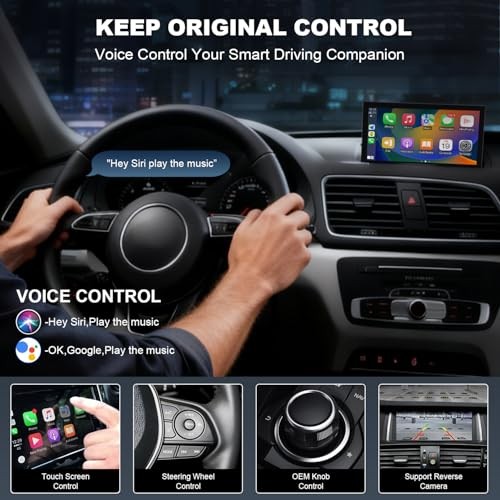 Wireless CarPlay/Android Auto Retrofit Kit Decoder Module Compatible with Audi